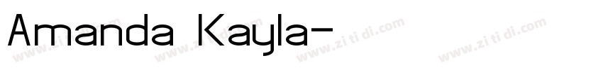 Amanda Kayla字体转换
